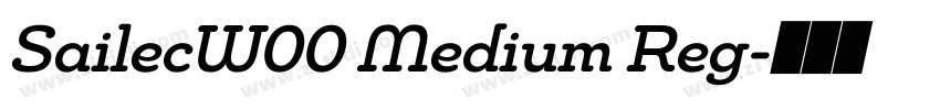 SailecW00 Medium Reg字体转换